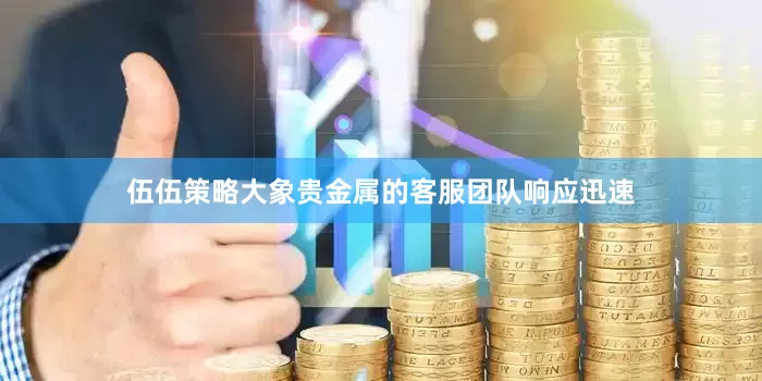 伍伍策略大象贵金属的客服团队响应迅速