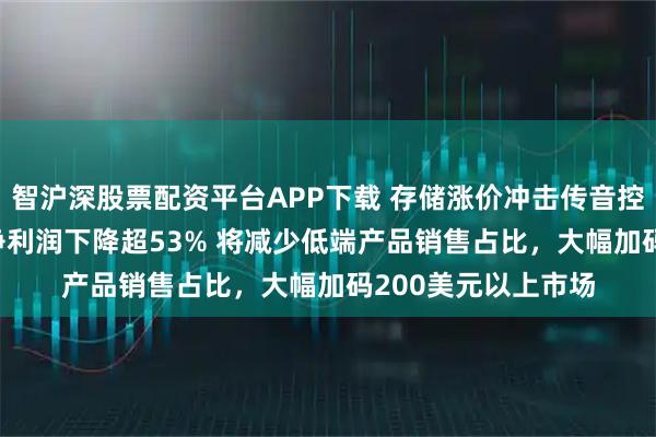 智沪深股票配资平台APP下载 存储涨价冲击传音控股：2025年归母净利润下降超53% 将减少低端产品销售占比，大幅加码200美元以上市场